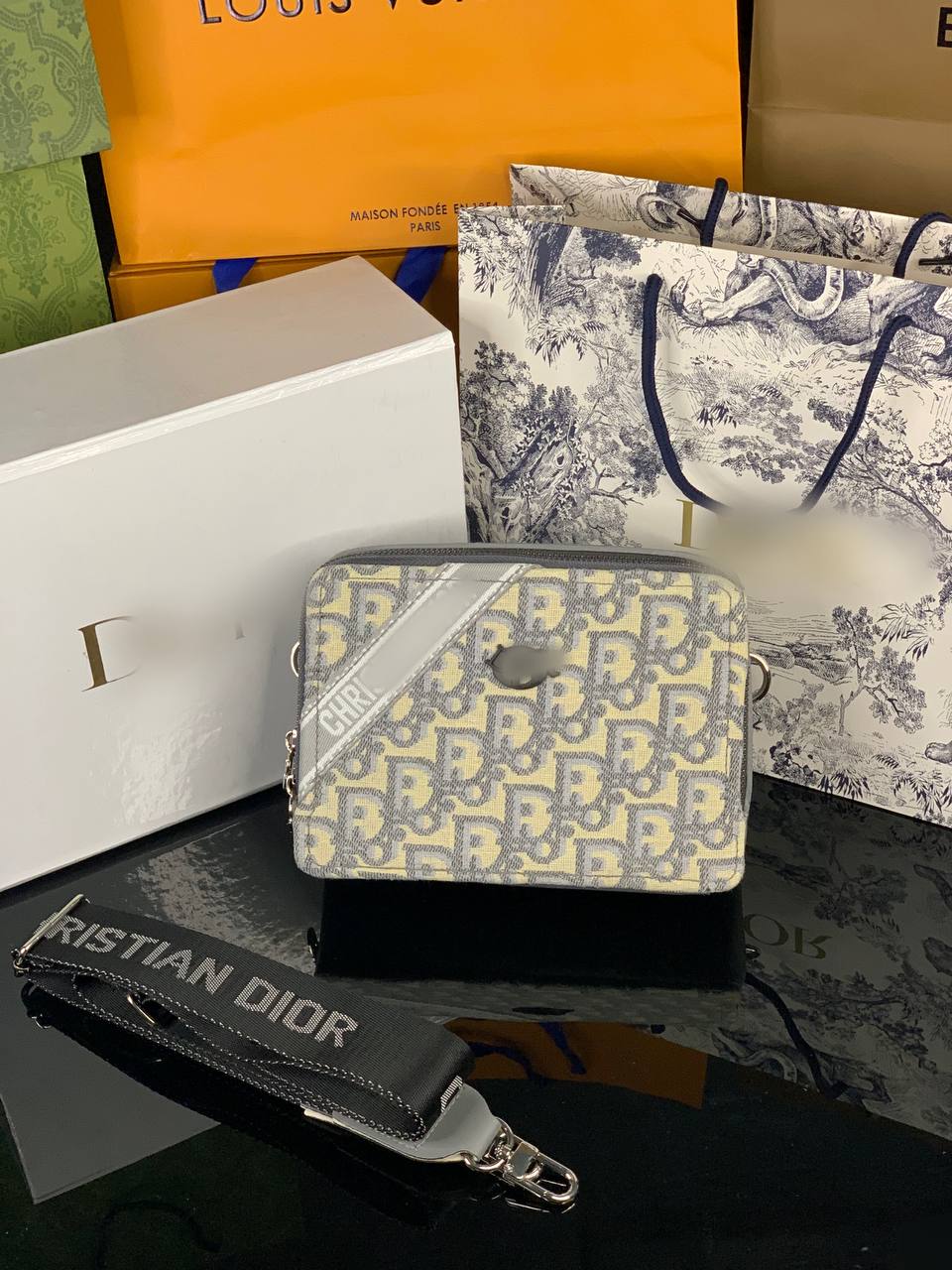 Sacoche Dior bleu jean 1