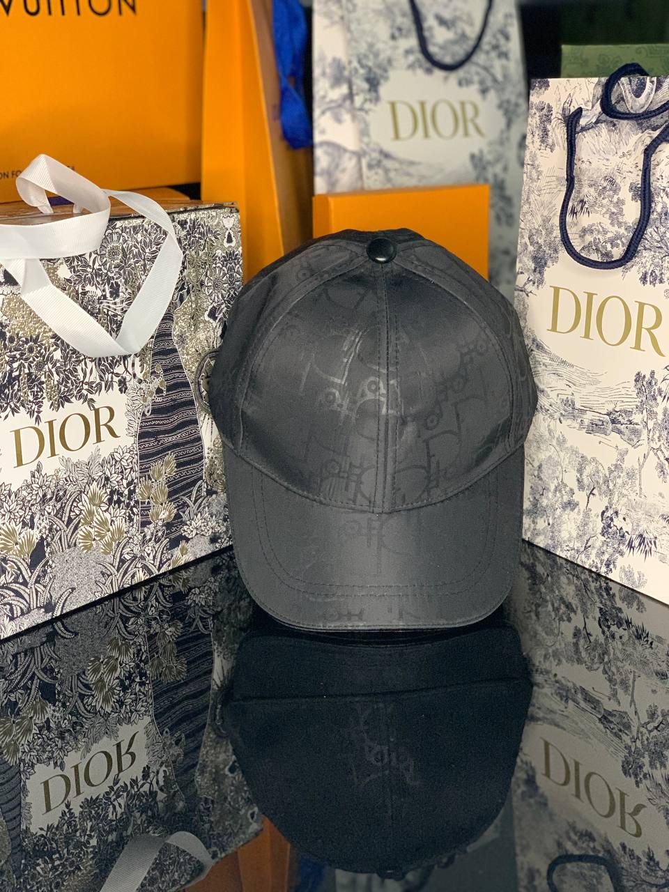 casquette dior black v2
